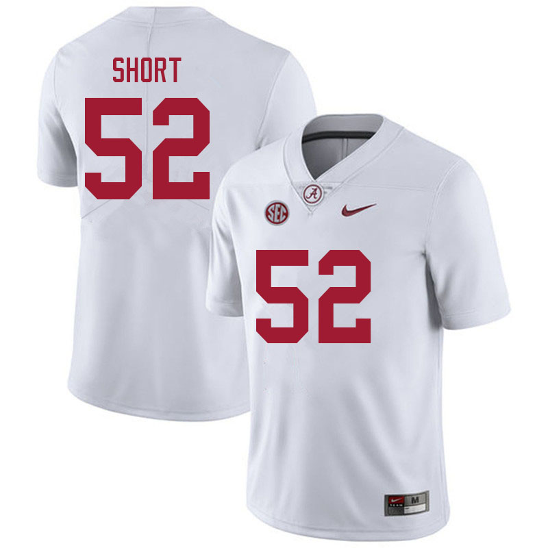 Men #52 Carter Short Alabama Crimson Tide College Football Jerseys Sale-White